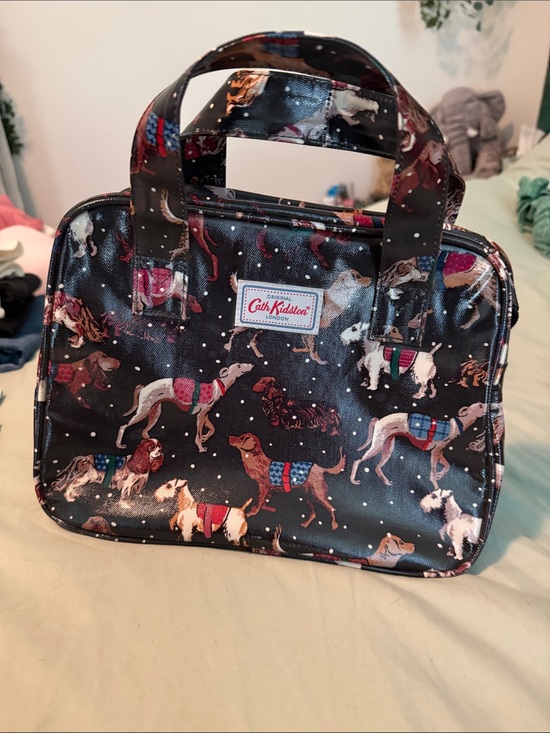Cath Kidston Handbags - Cath Kidston Blue/Black Dog Print bag